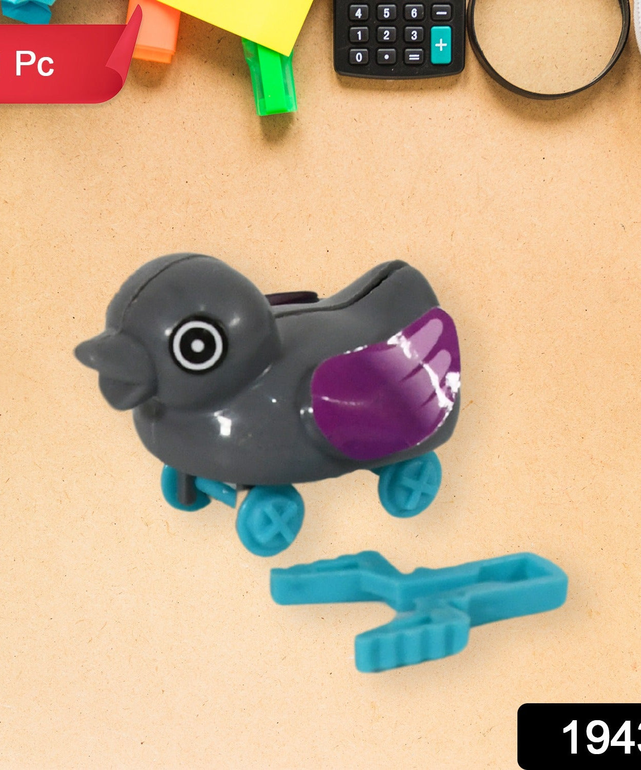 Small push back duck toy, Ejectable spring tail duck, Small DIY duck Toy