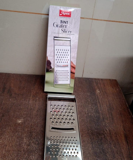 Apex Stainless Steel Grater & Slicer (3 in 1)