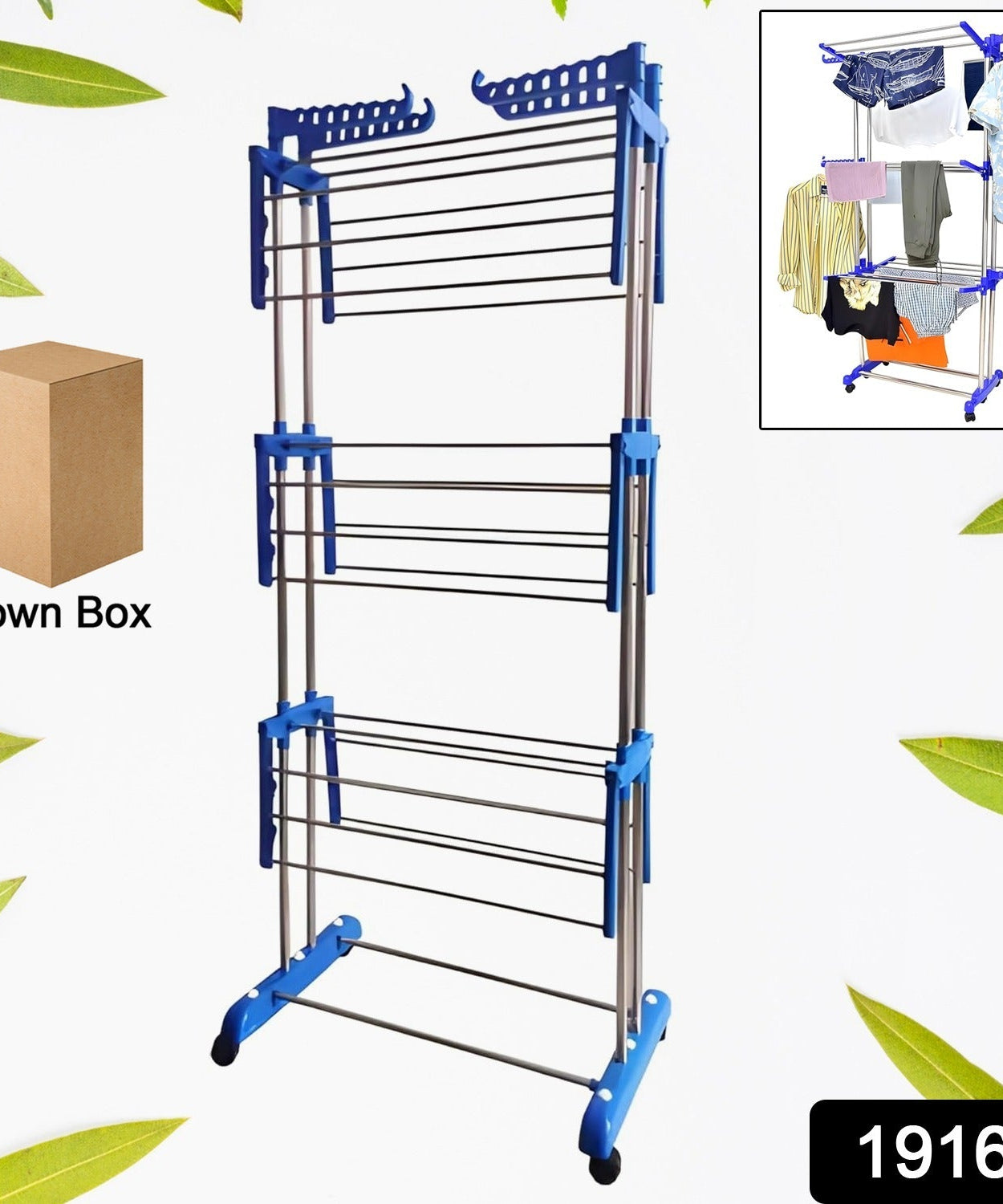 Foldable Stainless Steel Clothes Drying Stand Rack