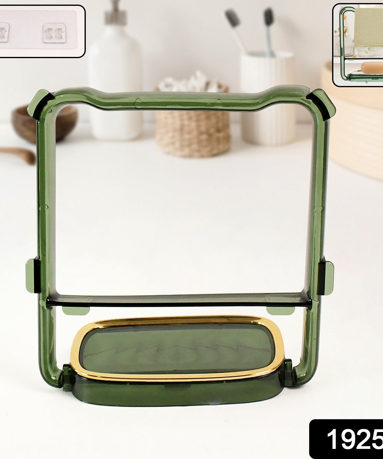 Tidy Fix Adhesive Soap & Towel Stand