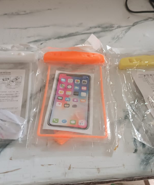 Mobile Waterproof Sealed Transparent Plastic Bag / Pouch Cover for All Mobile Phones