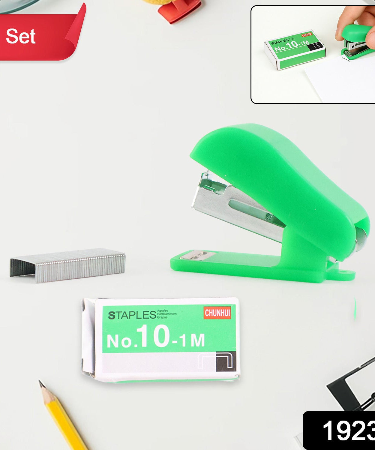 Mini Stapler with 1 Strip of Staples