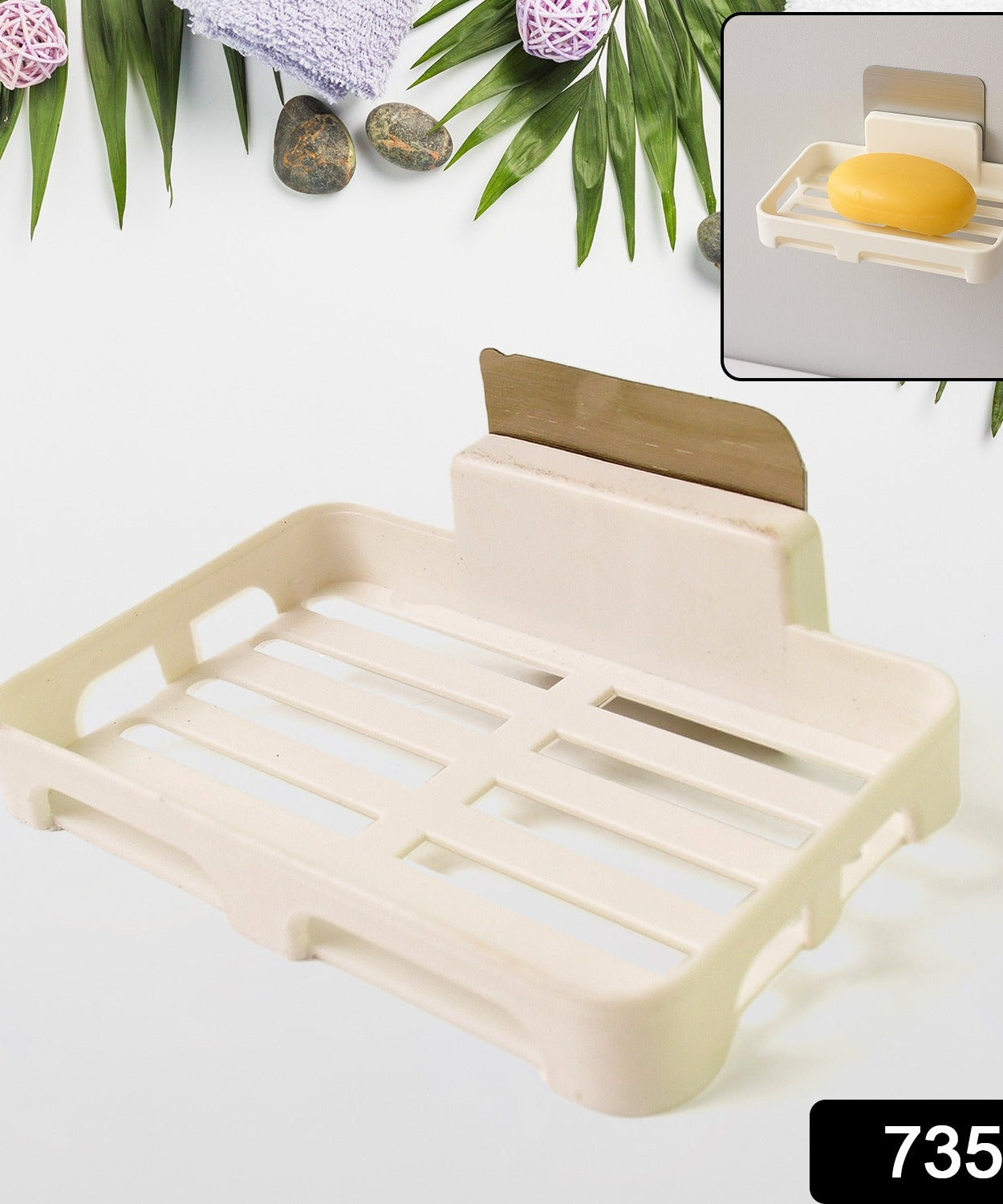 Wall Stick-On Soap Dish 