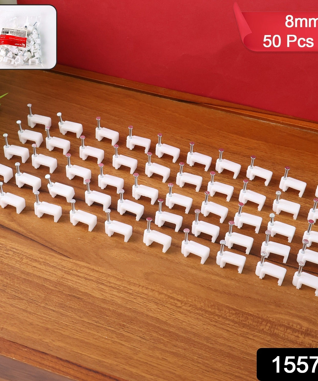 8mm Nail Cable Clips Set