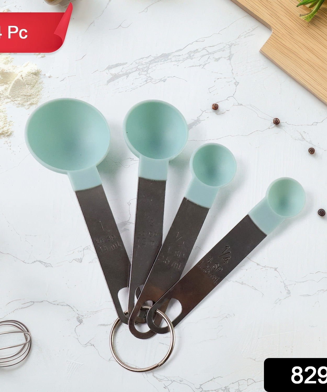 4-Piece Stainless Steel Measuring Spoons