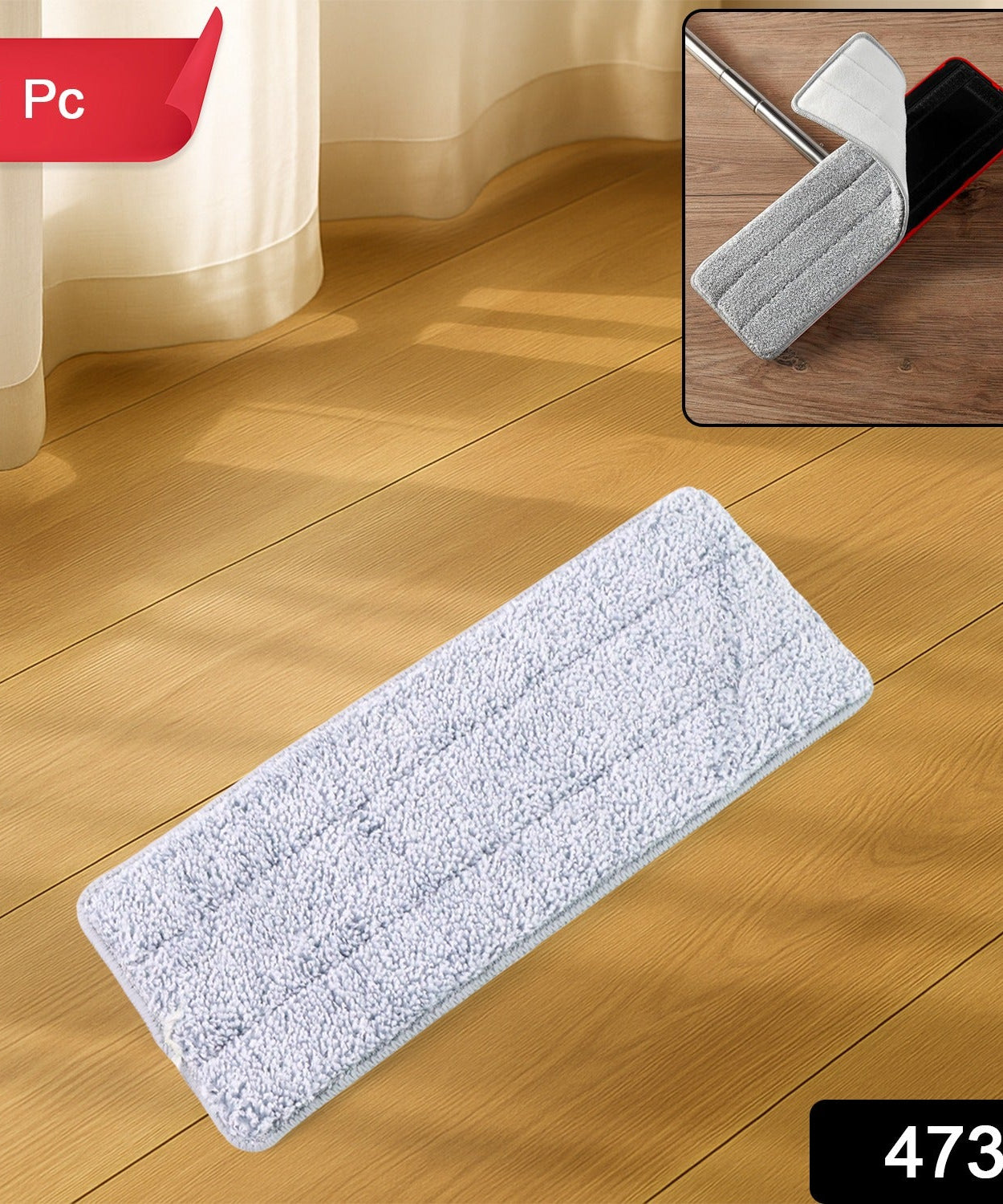 Heavy-Duty Microfiber Mop Head Refill