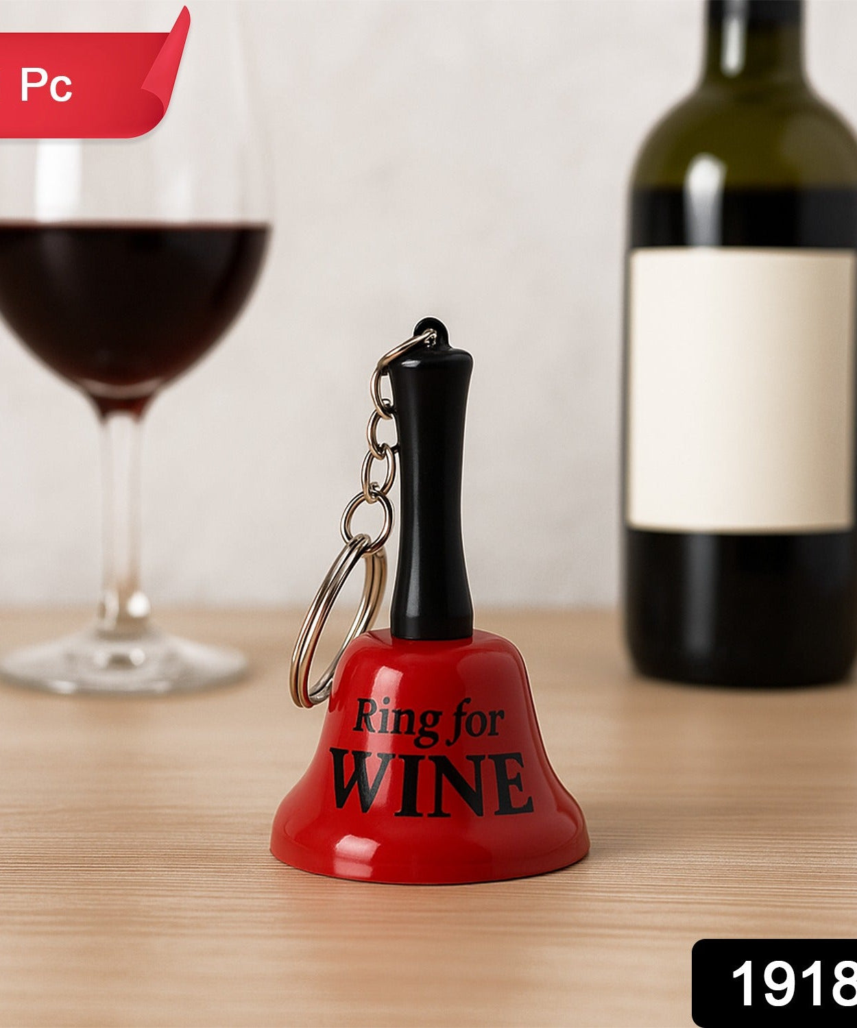 Key Holder with Hand Bell