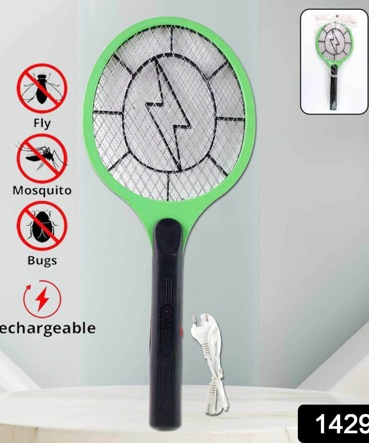 Red Anti-Mosquito Electric Racket