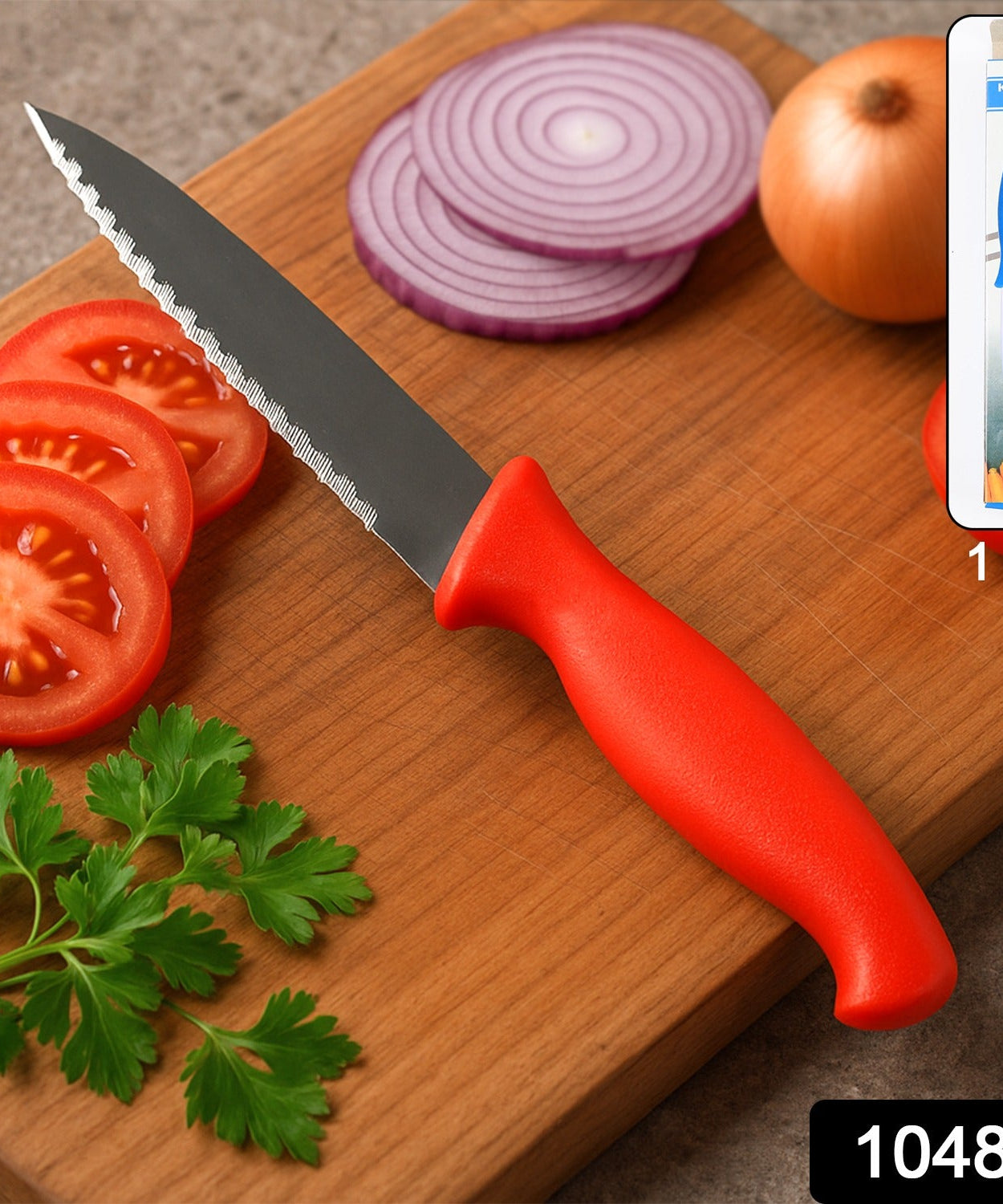 Stainless Steel Serrated Kitchen Knife (1 Pc)