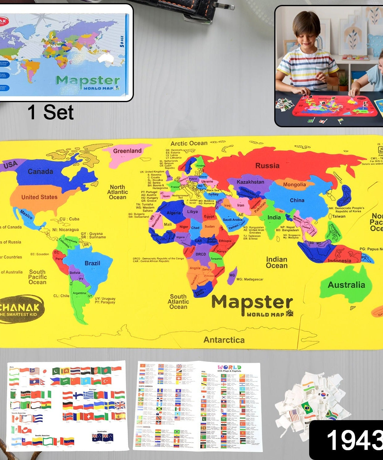 Aditi Educational World Map Puzzle
