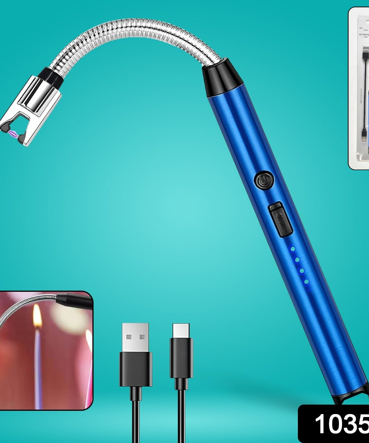 USB Powered Metal Electric Arc Lighter