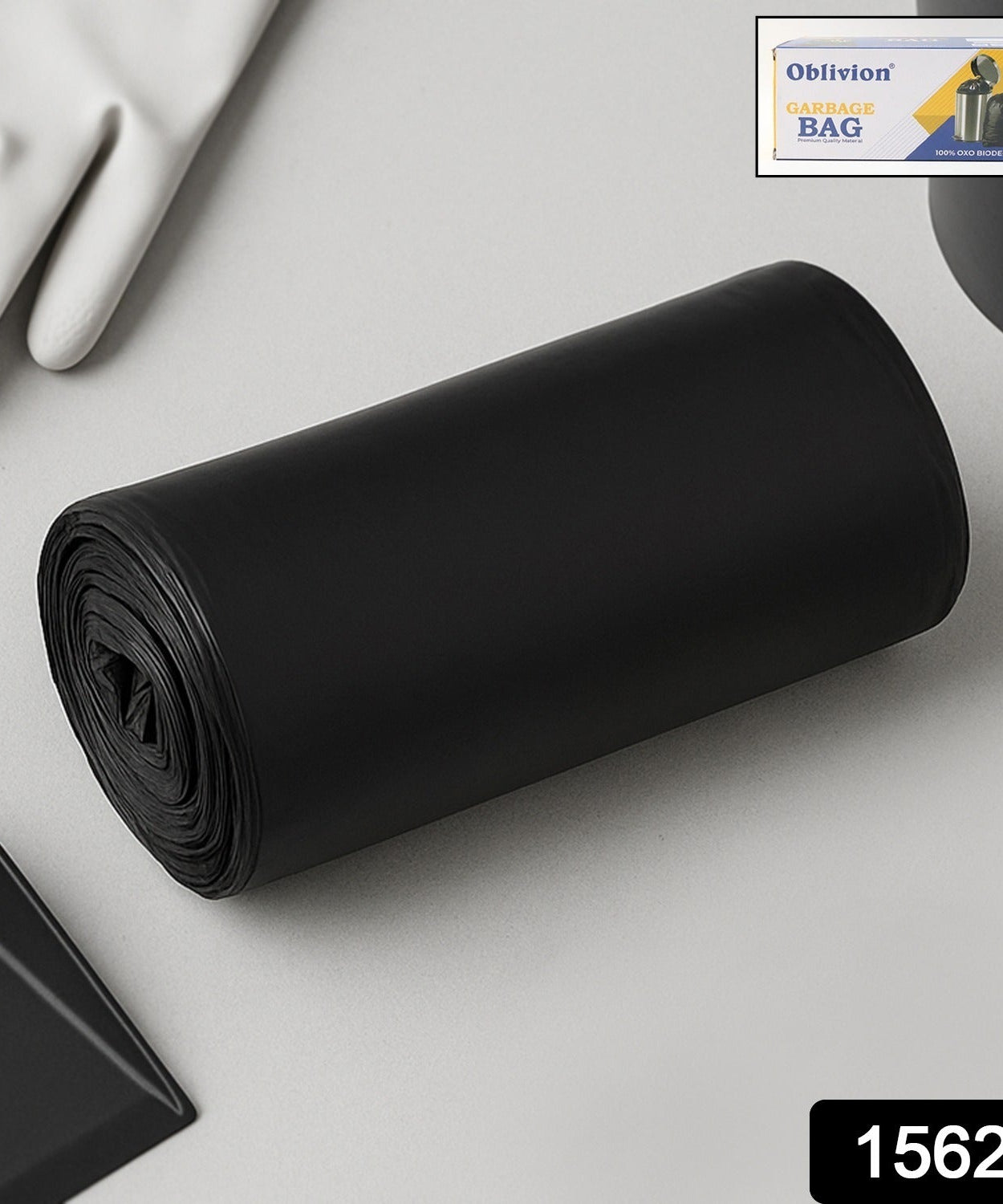 Garbage Bags Medium Size Black Colour (1 Pc / 24 x 32)