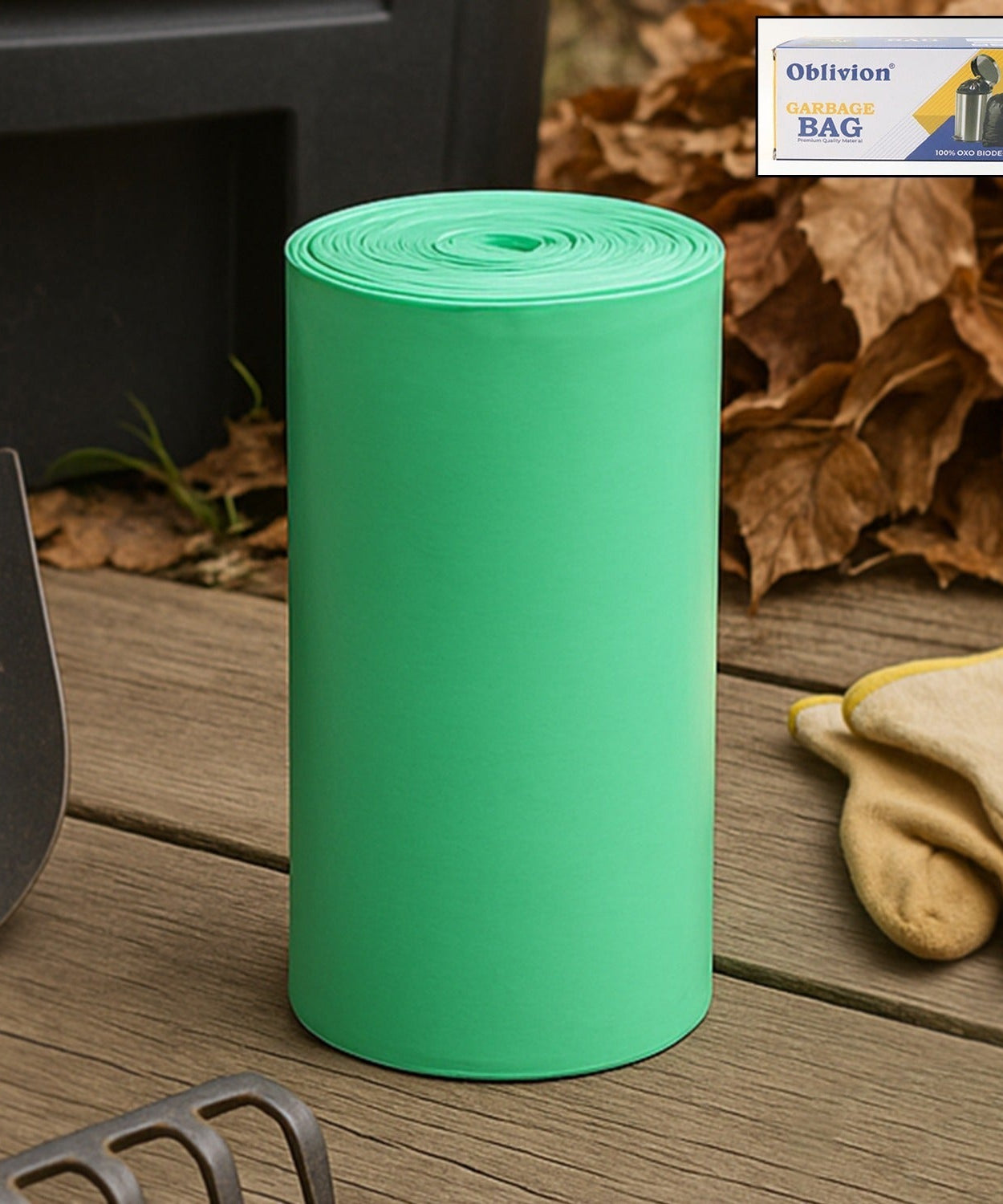 Bio-degradable Eco Friendly Garbage / Trash Bags Rolls (24x32 Cm / 1 Pc / Mix Color)