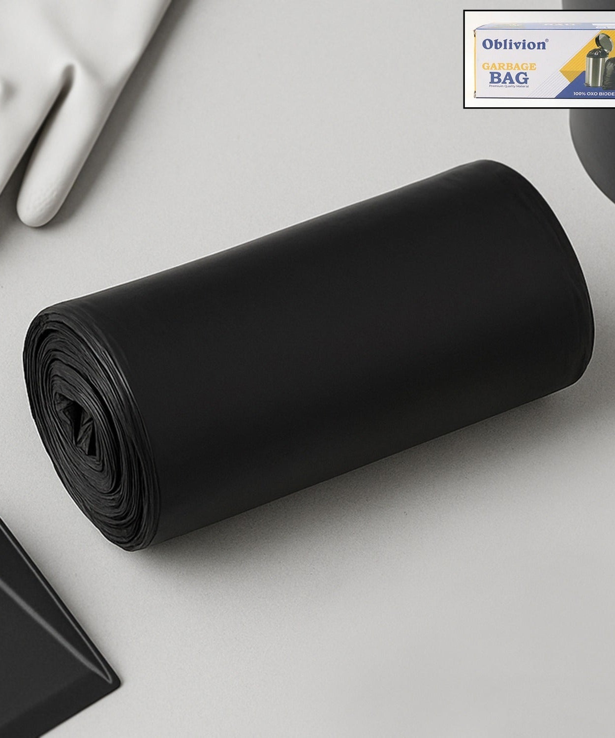 Garbage Bags Medium Size Black Colour (1 Pc / 24 x 32)