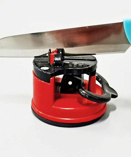 Knife sharpener with suction cup