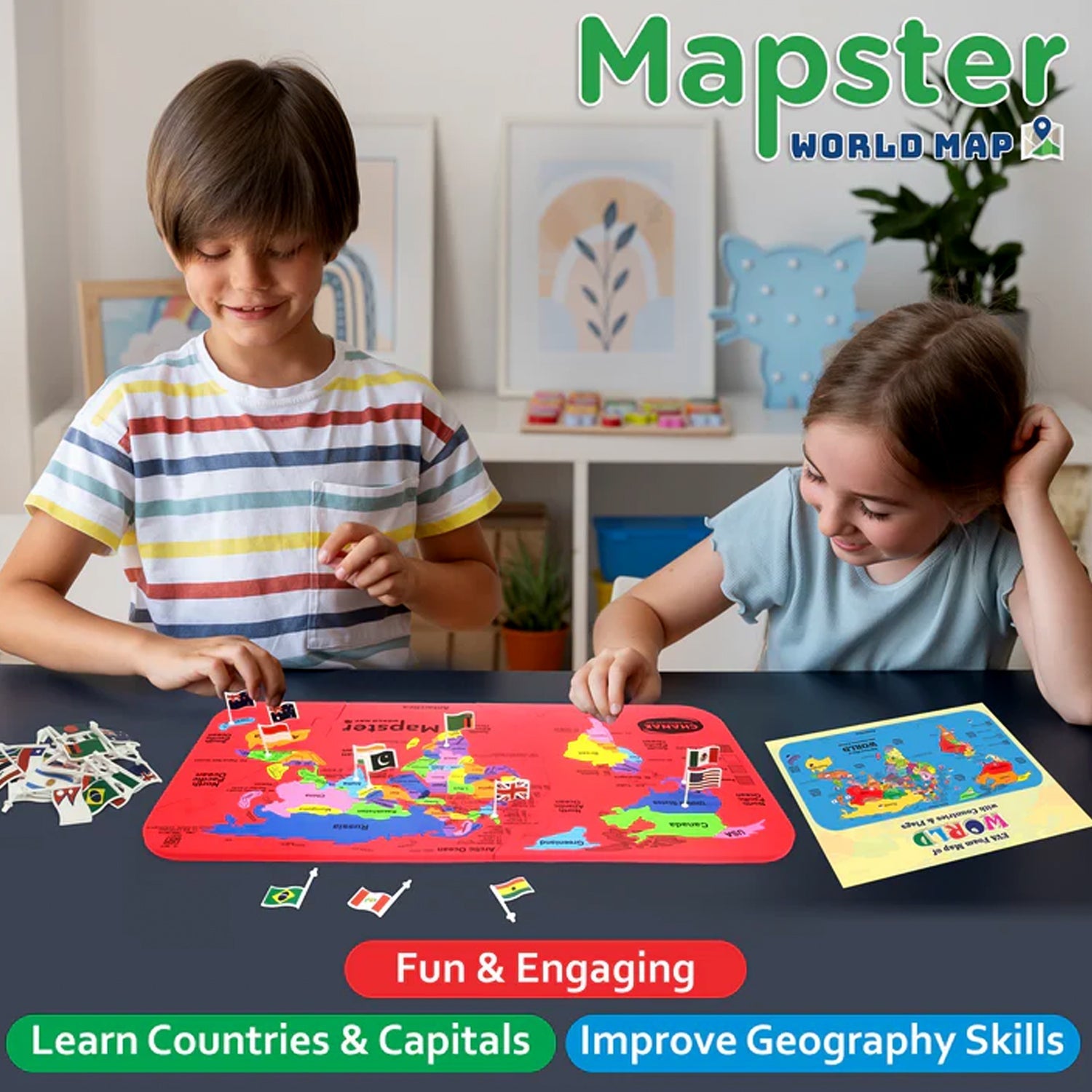 Aditi Mapster World Map EVA Foam Puzzle Set