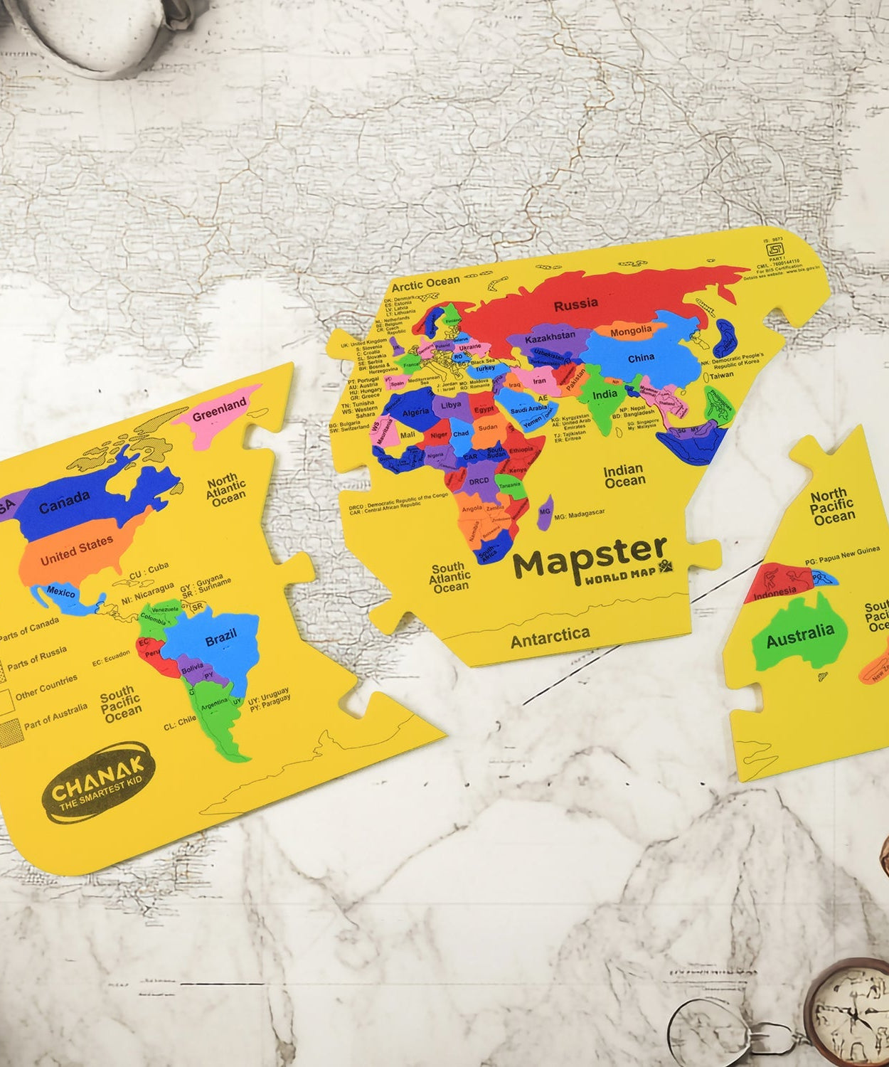 Aditi Foam Puzzle Map