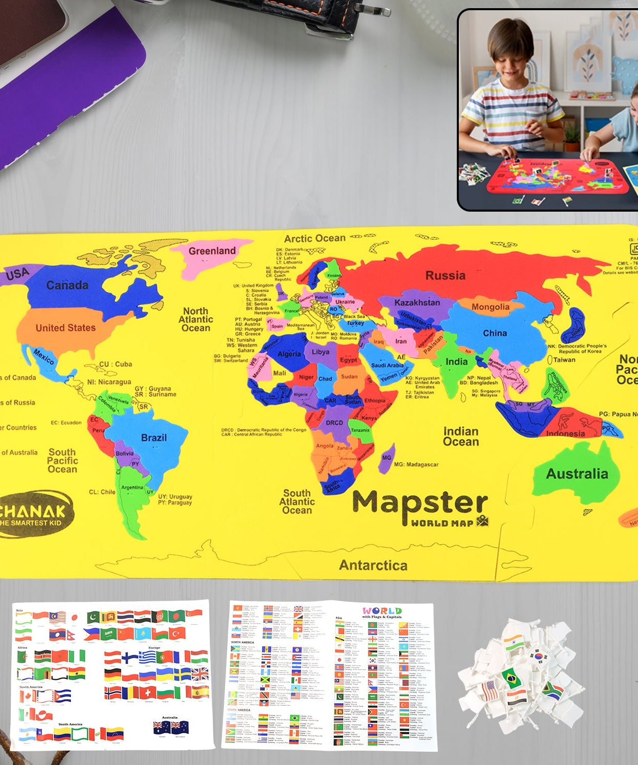 Aditi World Map Puzzle for Kids