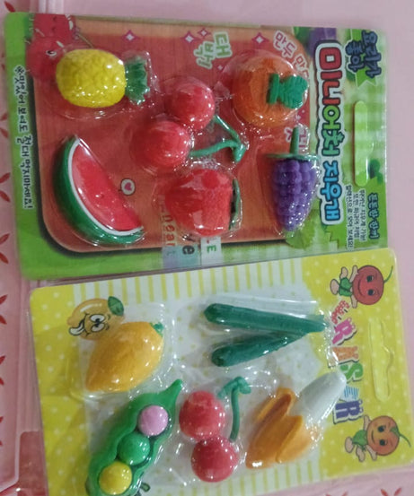 3D Mix Design Fancy & Colorful Erasers – Cute Novelty Eraser Set for Kids & School Prize (1 Set)