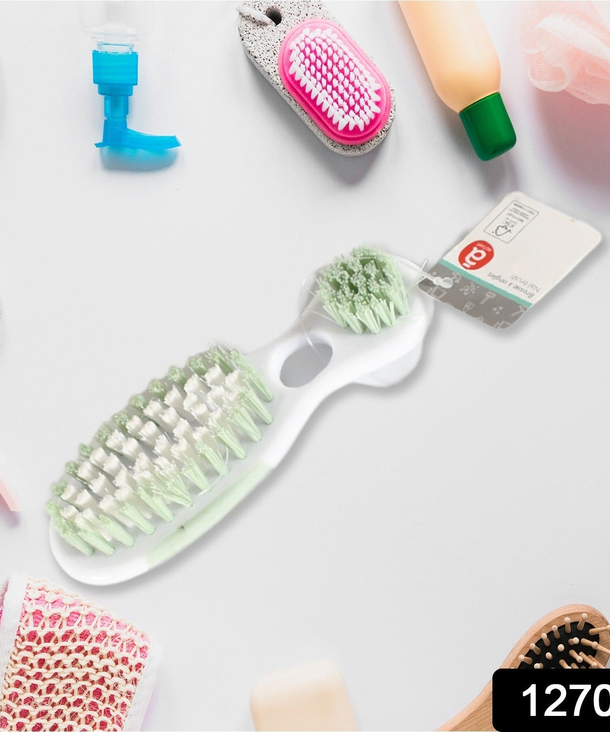 2 in 1 hard bristle brush, multi-use brush, High Quality Brush (1 Pc)