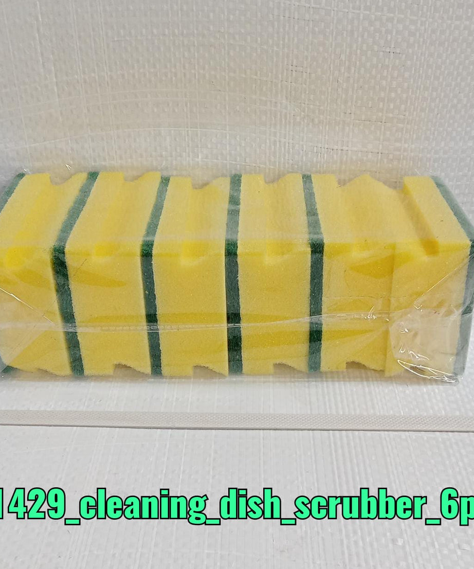 2-in-1 scrub sponge pad, perfect for cleaning kitchen sinks and bathroom surfaces.