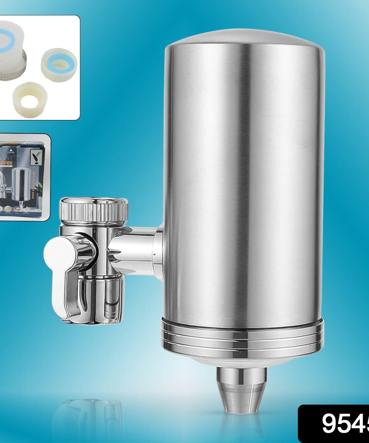 304 Stainless Steel Faucet Mount Water Filter, Water Purifier (1 Set)