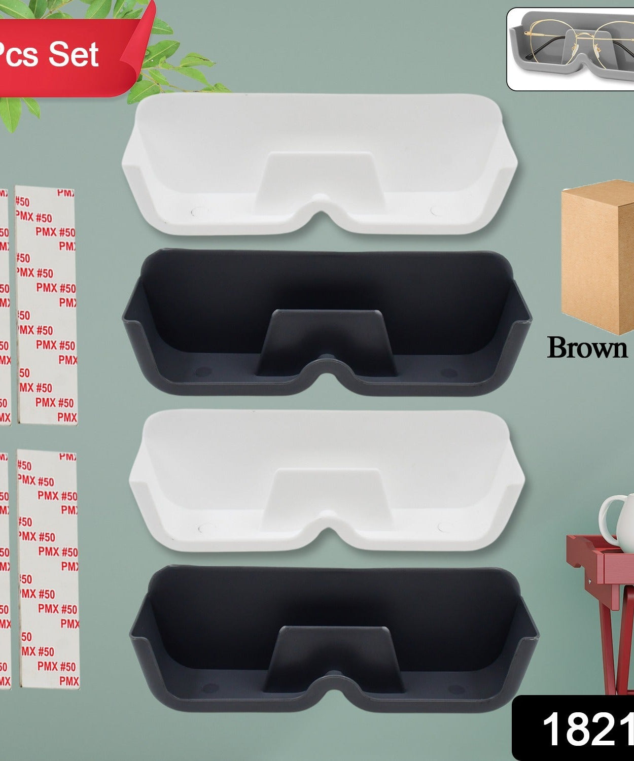 4 Pc Set Sunglasses Holder