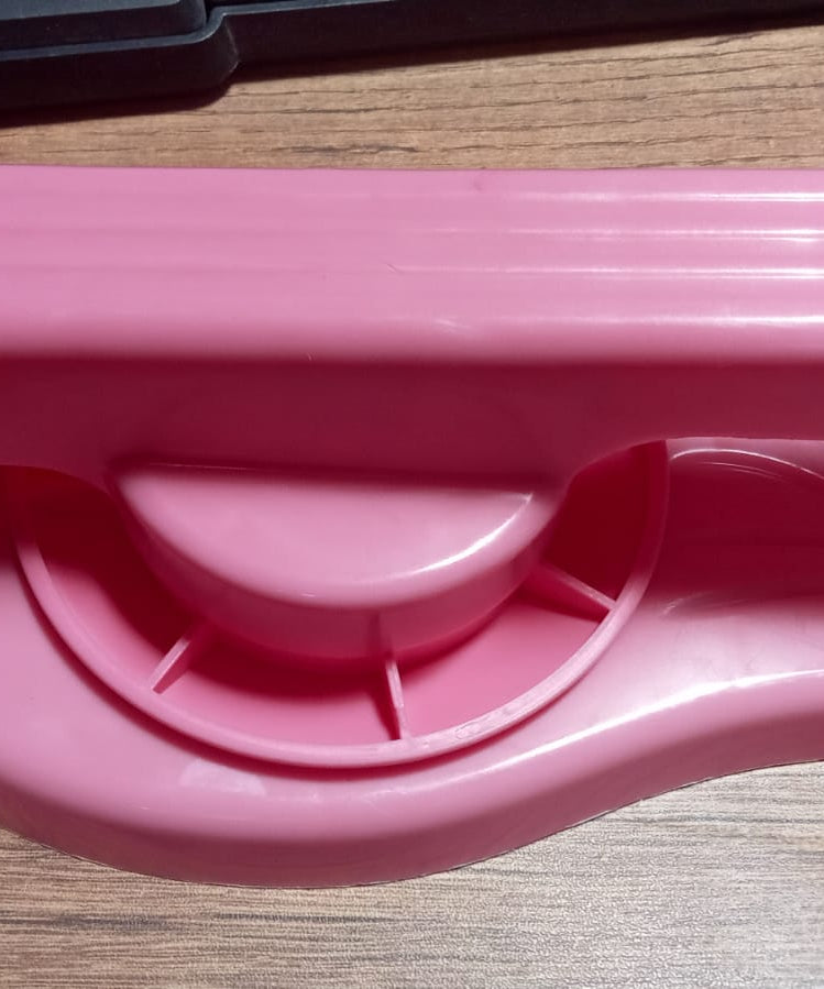 Roti press tool for quick and easy puri preparation.