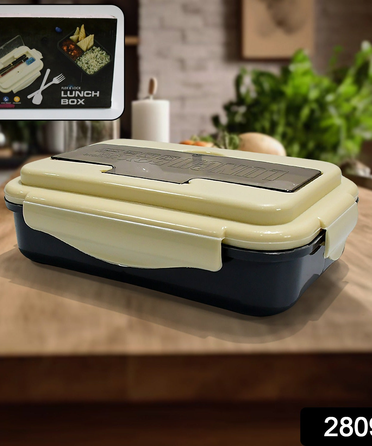 Lunch Box Flex Lock Plastic Liner Lunch Container, Portable Tableware Set for Kid Adult Student Children Keep Food Warm