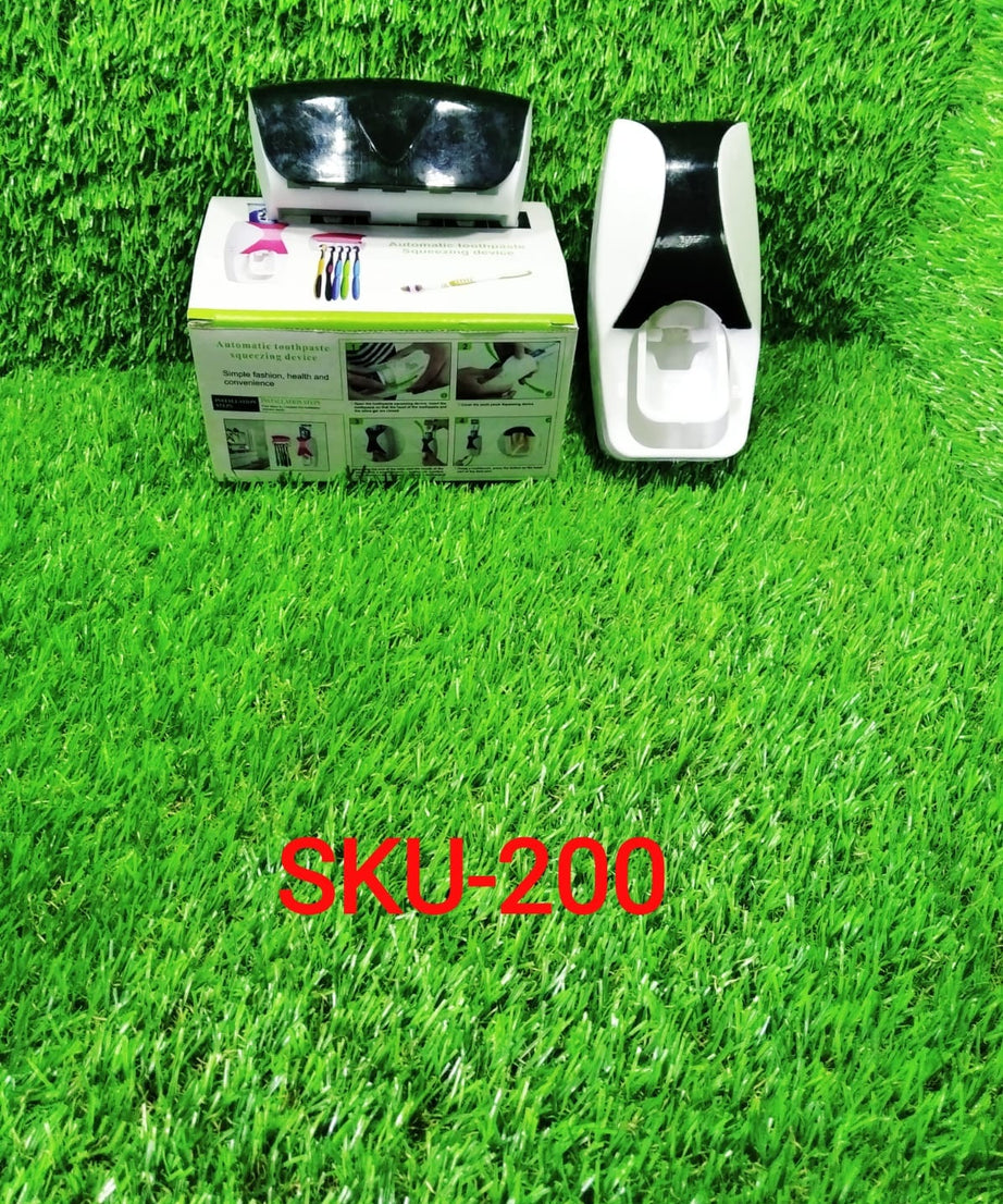 Toothbrush and toothpaste dispenser for bathroom