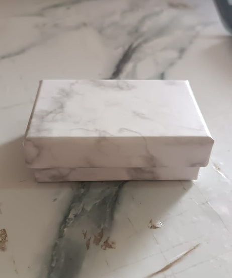 Marble Finish Empty Gift Box 8x5 cm (1 Pc)
