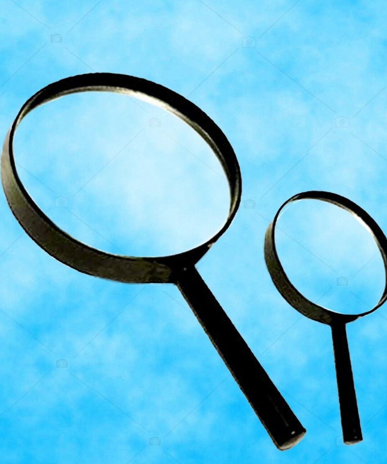 Magnifying glass Lens - reading aid made of glass - real glass magnifying glass that can be used on both sides - glass breakage-proof magnifying glass, Protect Eyes, 90mm & 60mm (2pc Set)