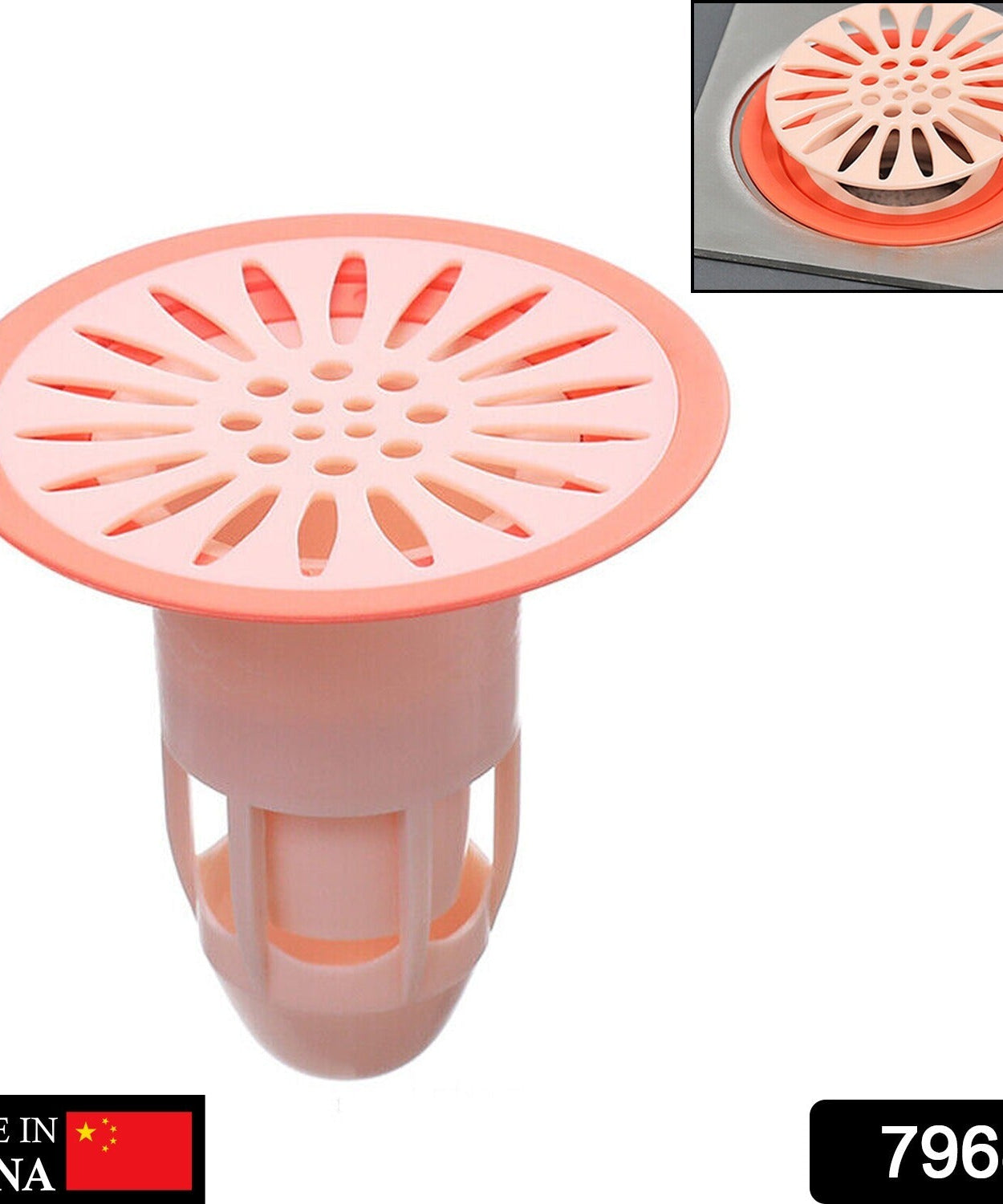 Silicone drain plug with anti-odor and insect-proof features, ideal for kitchen and bathroom.