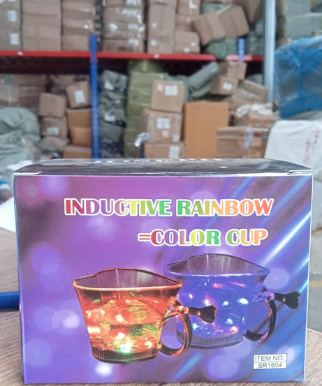 Heart Shape Activated Blinking Led Glass Cup