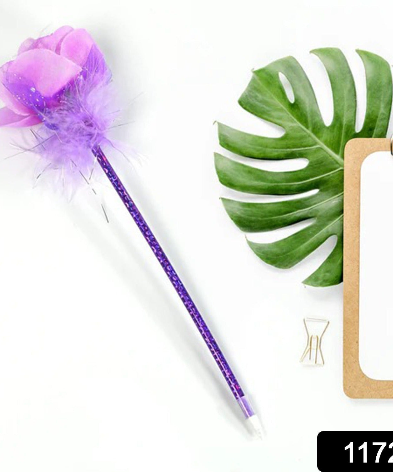 FASHION ROSE FLOWER & STAR DESIGN BALL PEN SMOOTH WRITING FOR WEDDING , EVENTS & MULTIUSE PEN ( SET OF 5PC)