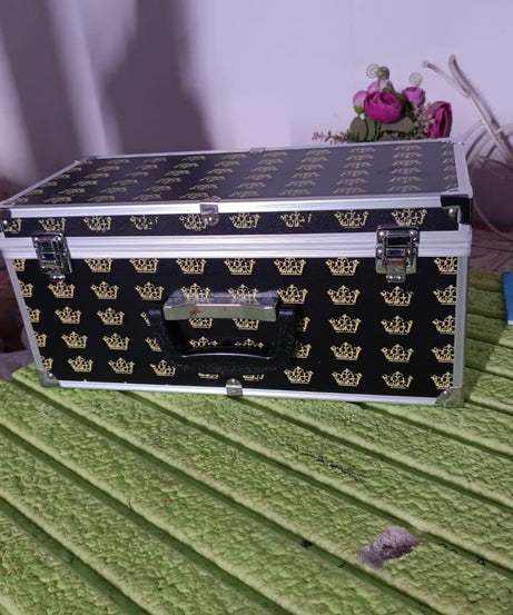 Wooden & Aluminium Multipurpose Portable Suitcase Travel Tool Box (38×17×18 Cm / 1 Pc)