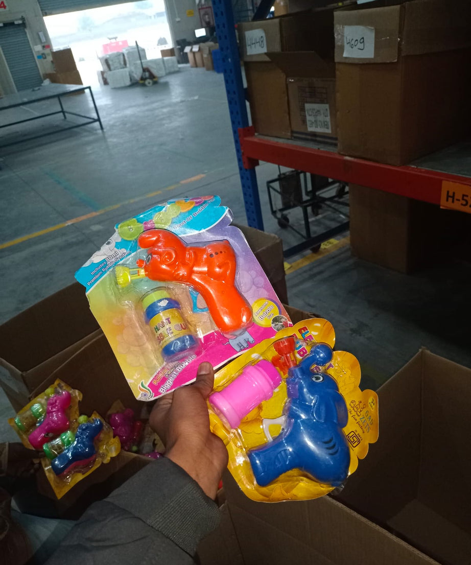 Bubble Gun Elephant Hand Pressing Bubble Gun Toy for Kids Bubble Liquid Bottle with Fun Loading