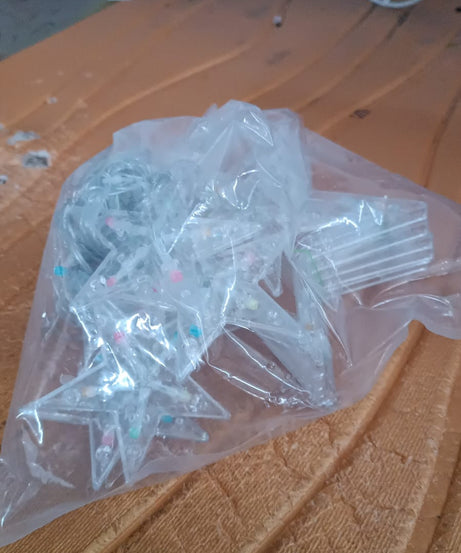 12 Stars LED Curtain String Lights with 8 Flashing Modes for Home Decoration, Diwali & Wedding LED Christmas Light Indoor and Outdoor Light ,Festival Decoration (Multicolor / With Box)