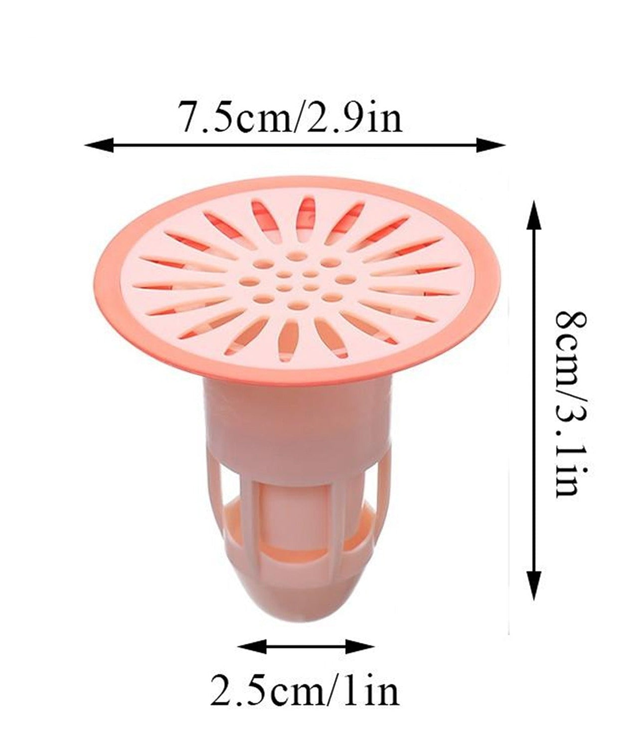Hair trap plug for drains, silicone material, insect-proof, and anti-odor for kitchen and bathroom.