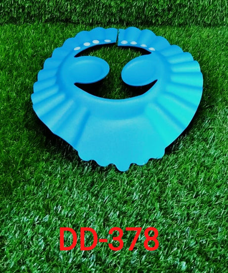 Baby shower cap with adjustable size for easy use.