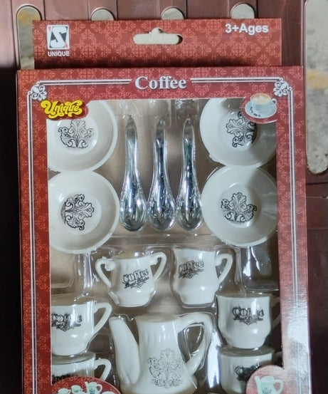 Tickles Tea toy Set | Coffee Kitchen Plastic Set Toy for Kids, Boys & Girls (14 Pcs / Mix Size & Design)