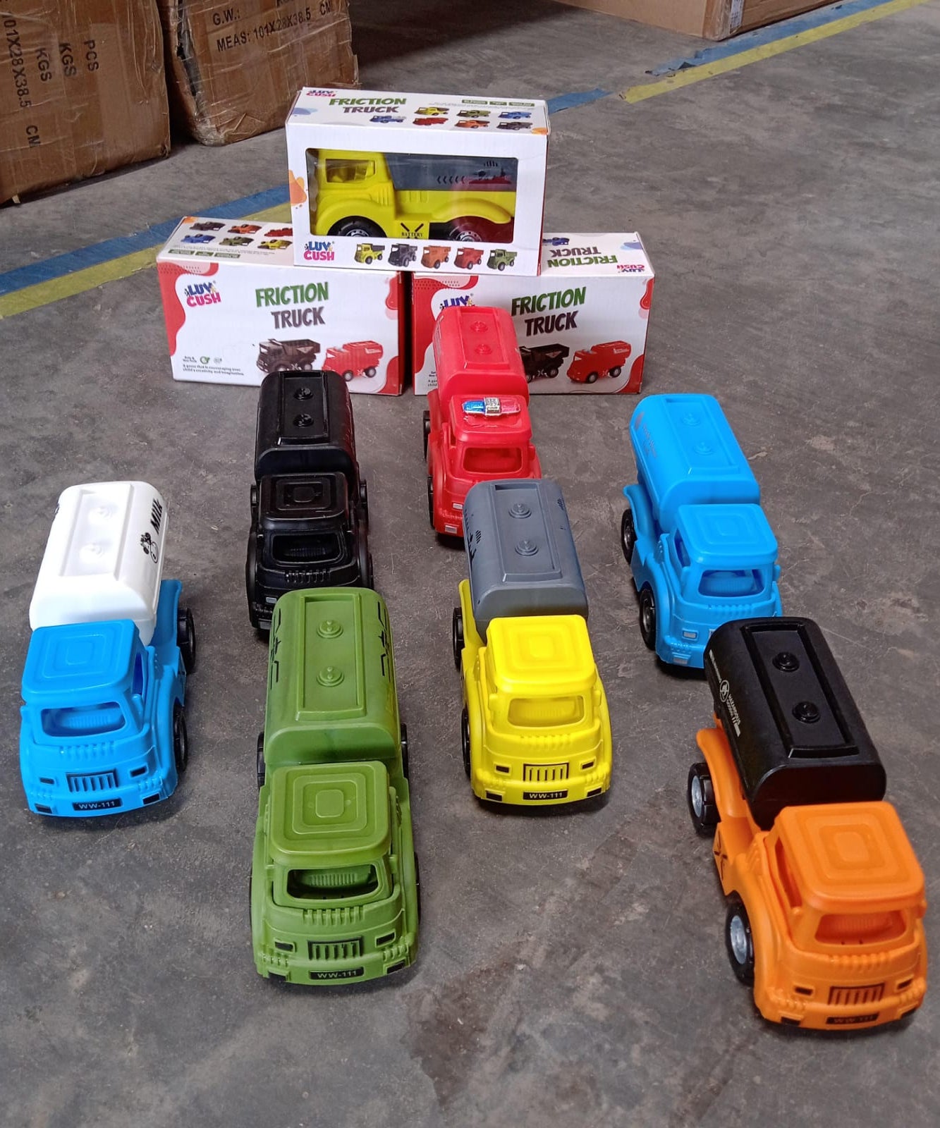 Tanker Truck Toys for Kids, friction power Vehicles Toy Truck, Plastic Truck, Friction Power Toy Trucks For Boys Girls, & Kids (1 Pc / Mix Color)