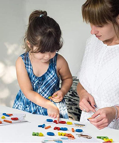 Educational capital alphabet puzzle for kids, designed for learning