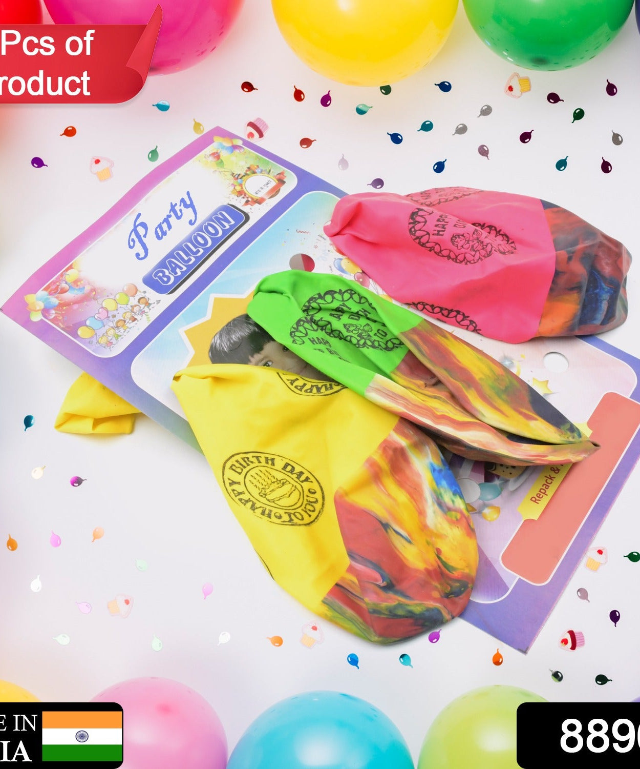 Big Size Balloons Kinds of Rainbow Party Latex Balloons for Birthday / Anniversary / Valentine's / Wedding / Engagement Party Decoration Multicolor (3 Pcs Set