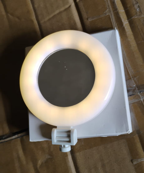 Rechargeable LED Selfie Ring Light for Mobile and Makeup Use (1 Pc)