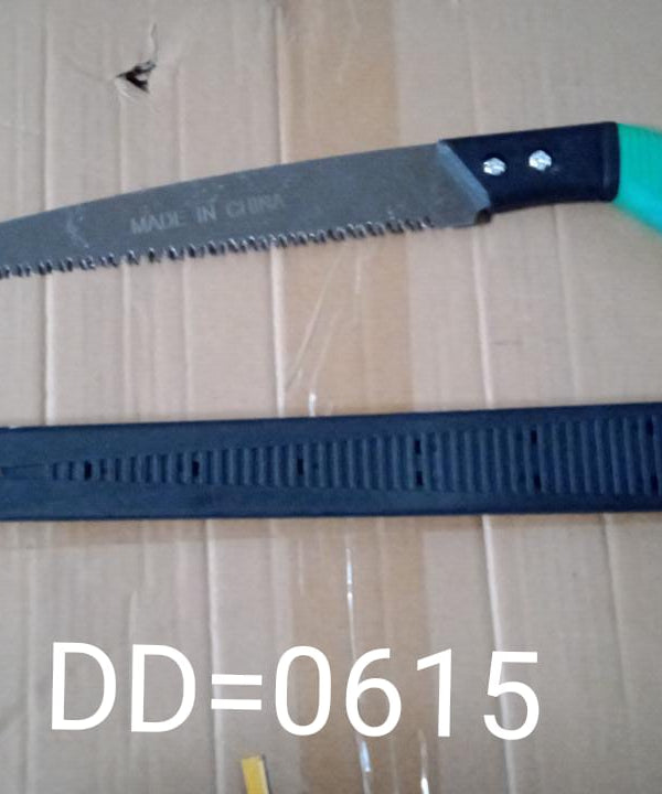 Saw with sharp chromium edges for cutting