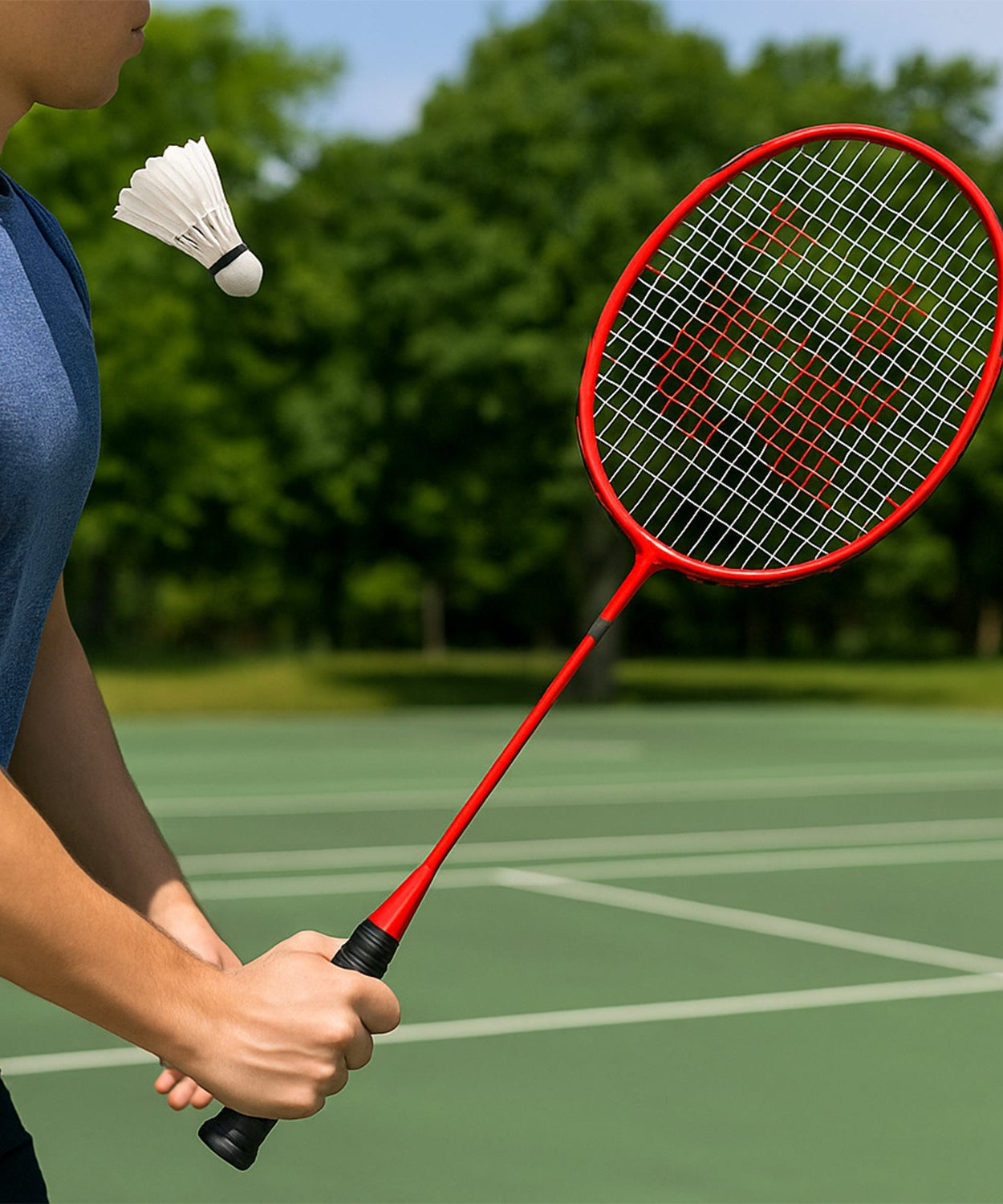 2 Pc Lightweight Kids Badminton Racket Set with Carry Bag