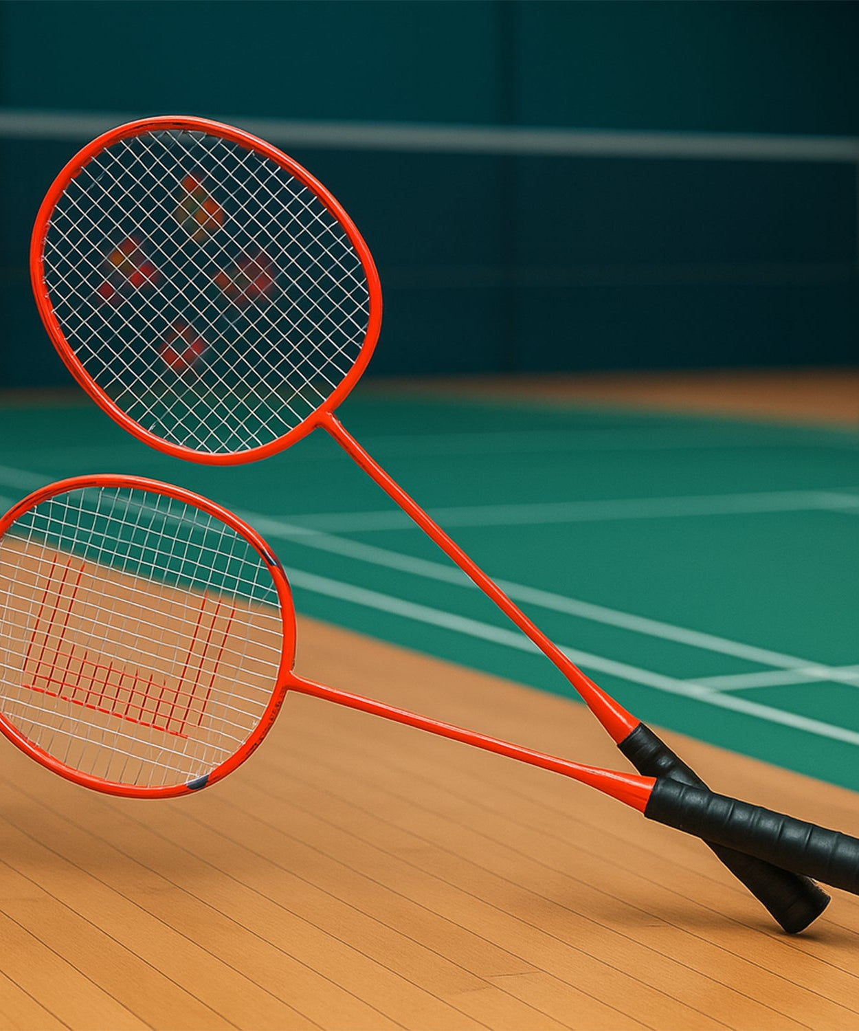 2 Pc Lightweight Kids Badminton Racket Set with Carry Bag