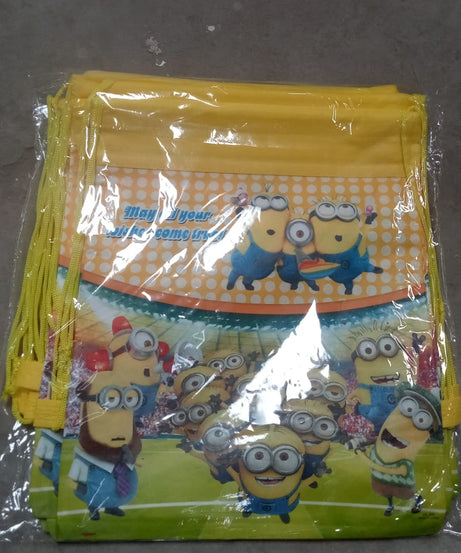 Kids' party favor bag, small drawstring backpack