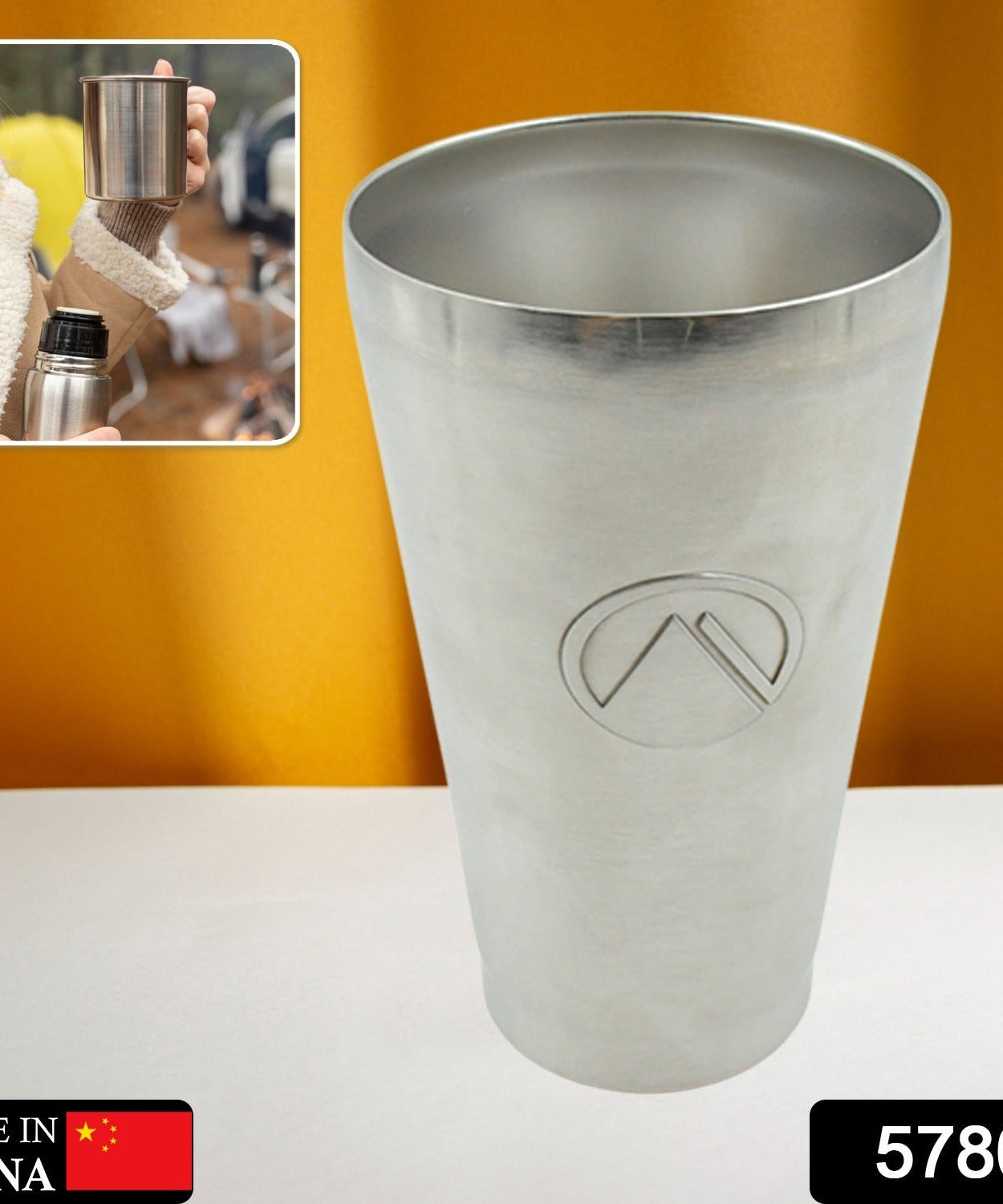 Stainless Steel Vacuum Insulated Travel Mug – Unbreakable Reusable Drinking Glass for Home & Office (1 Pc)